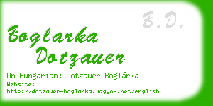 boglarka dotzauer business card